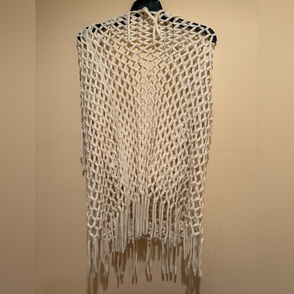 Sundance Cream Open-Knit Wrap